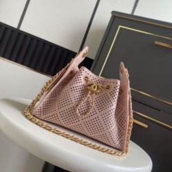 Replica fedele Borsa Chanel hobo 26 AS5631 AS5631 intagli  Rosa Imitazione Fake