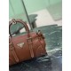 Replica identica Borsa a tracolla Prada Mini Bonnie 1BA499 marrone Replica fedele Borsa a tracolla Prada Mini Bonnie 1BA499 marrone Imitazione Fake