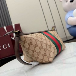 Replica identica Gucci 875159 Beauty case piccolo GG marrone Replica fedele Gucci 875159 Beauty case piccolo GG marrone Imitazione Fake