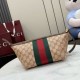 Replica identica Gucci 875159 Beauty case piccolo GG marrone Replica fedele Gucci 875159 Beauty case piccolo GG marrone Imitazione Fake