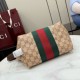 Replica identica Gucci 875159 Beauty case piccolo GG marrone Replica fedele Gucci 875159 Beauty case piccolo GG marrone Imitazione Fake