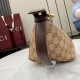 Replica identica Gucci 875159 Beauty case piccolo GG marrone Replica fedele Gucci 875159 Beauty case piccolo GG marrone Imitazione Fake