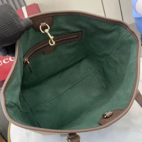 Replica identica Borsa tote media Gucci Ophidia GG 836831 marrone Replica fedele Borsa tote media Gucci Ophidia GG 836831 marrone Imitazione Fake