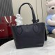 Replica fedele Borsa tote reversibile Gucci 839124 Totissima nera/marrone Imitazione Fake