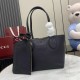 Replica fedele Borsa tote reversibile Gucci 839124 Totissima nera/marrone Imitazione Fake