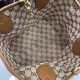 Replica identica Borsa tote reversibile Gucci 839124 Totissima Giallo/Marrone Replica fedele Borsa tote reversibile Gucci 839124 Totissima Giallo/Marrone Imitazione Fake