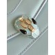 Replica fedele Borsa Bvlgari Serpenti Forever Mini con manico superiore Versione Chip Blu Imitazione Fake