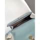 Replica fedele Borsa Bvlgari Serpenti Forever Mini con manico superiore Versione Chip Blu Imitazione Fake