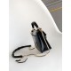 Replica fedele Borsa Bvlgari Serpenti Forever Mini con manico superiore Versione Chip Nero Imitazione Fake