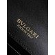 Replica fedele Borsa Bvlgari Serpenti Forever Mini con manico superiore Versione Chip Nero Imitazione Fake