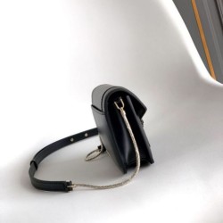 Replica fedele Pochette con catena Bvlgari Serpenti Forever 20cm Versione Chip Nero Imitazione Fake