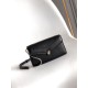 Replica fedele Pochette con catena Bvlgari Serpenti Forever 20cm Versione Chip Nero Imitazione Fake