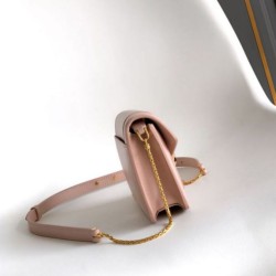 Replica fedele Pochette con catena Bvlgari Serpenti Forever 20cm Versione Chip Rosa Imitazione Fake