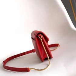 Replica fedele Pochette con catena Bvlgari Serpenti Forever 20cm Versione Chip Rosso Imitazione Fake