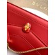 Replica fedele Pochette con catena Bvlgari Serpenti Forever 20cm Versione Chip Rosso Imitazione Fake