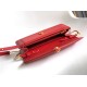 Replica fedele Pochette con catena Bvlgari Serpenti Forever 20cm Versione Chip Rosso Imitazione Fake