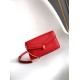 Replica fedele Pochette con catena Bvlgari Serpenti Forever 20cm Versione Chip Rosso Imitazione Fake