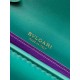 Replica fedele Pochette con catena Bvlgari Serpenti Forever 20cm Versione Chip verde Imitazione Fake