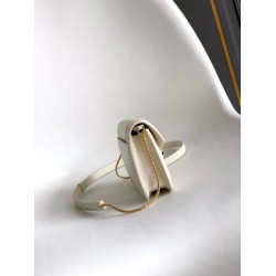 Replica fedele Pochette con catena Bvlgari Serpenti Forever 20cm Versione Chip bianco Imitazione Fake