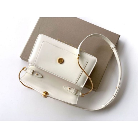 Replica fedele Pochette con catena Bvlgari Serpenti Forever 20cm Versione Chip bianco Imitazione Fake