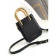 Replica fedele Borsa tote mini Bvlgari Serpenti Versione Chip nera Imitazione Fake