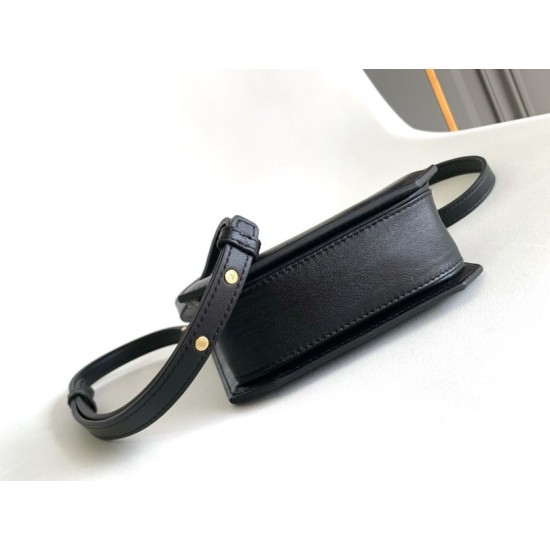 Replica fedele Borsa tote mini Bvlgari Serpenti Versione Chip nera Imitazione Fake