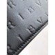 Replica fedele Portafoglio con catena Infinitum con logo Bvlgari Versione Chip nero Imitazione Fake