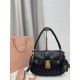Replica fedele Borsa a mano trapuntata Miu Miu 5BC213 nera Imitazione Fake