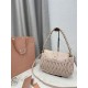 Replica fedele Borsa a mano trapuntata Miu Miu 5BC213 Rosa Imitazione Fake