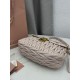 Replica fedele Borsa a mano trapuntata Miu Miu 5BC213 Rosa Imitazione Fake