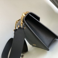 Replica fedele Borsa a tracolla Bvlgari Serpenti East-West Maxi Chain Versione Chip nera Imitazione Fake