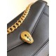 Replica fedele Borsa a tracolla Bvlgari Serpenti East-West Maxi Chain Versione Chip nera Imitazione Fake