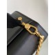 Replica fedele Borsa a tracolla Bvlgari Serpenti East-West Maxi Chain Versione Chip nera Imitazione Fake