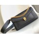 Replica fedele Borsa a tracolla Bvlgari Serpenti East-West Maxi Chain Versione Chip nera Imitazione Fake