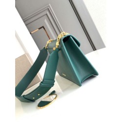 Replica fedele Borsa a tracolla Bvlgari Serpenti East-West Maxi Chain Versione Chip verde Imitazione Fake