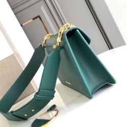 Replica fedele Borsa a tracolla Bvlgari Serpenti East-West Maxi Chain Versione Chip verde Imitazione Fake
