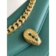 Replica fedele Borsa a tracolla Bvlgari Serpenti East-West Maxi Chain Versione Chip verde Imitazione Fake