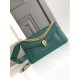 Replica fedele Borsa a tracolla Bvlgari Serpenti East-West Maxi Chain Versione Chip verde Imitazione Fake