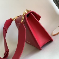 Replica fedele Borsa a tracolla Bvlgari Serpenti East-West Maxi Chain Versione Chip Rosso Imitazione Fake