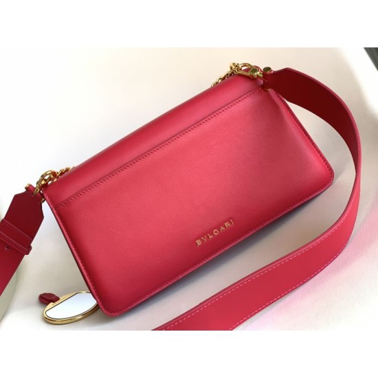 Replica fedele Borsa a tracolla Bvlgari Serpenti East-West Maxi Chain Versione Chip Rosso Imitazione Fake