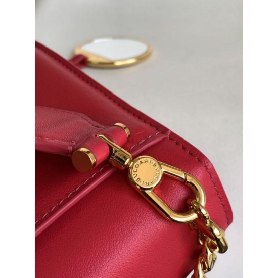 Replica fedele Borsa a tracolla Bvlgari Serpenti East-West Maxi Chain Versione Chip Rosso Imitazione Fake