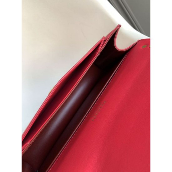 Replica fedele Borsa a tracolla Bvlgari Serpenti East-West Maxi Chain Versione Chip Rosso Imitazione Fake