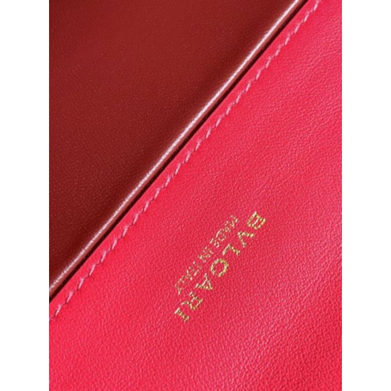 Replica fedele Borsa a tracolla Bvlgari Serpenti East-West Maxi Chain Versione Chip Rosso Imitazione Fake