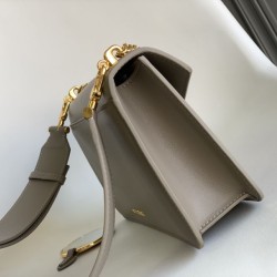 Replica fedele Borsa a tracolla Bvlgari Serpenti East-West Maxi Chain Versione Chip Grigio Imitazione Fake