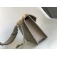 Replica fedele Borsa a tracolla Bvlgari Serpenti East-West Maxi Chain Versione Chip Grigio Imitazione Fake