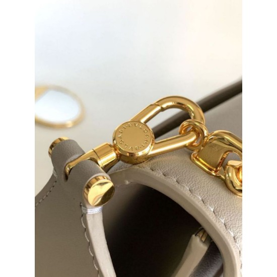 Replica fedele Borsa a tracolla Bvlgari Serpenti East-West Maxi Chain Versione Chip Grigio Imitazione Fake