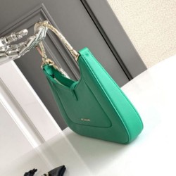 Replica fedele Borsa a tracolla piccola Bvlgari Serpenti Baia verde Imitazione Fake