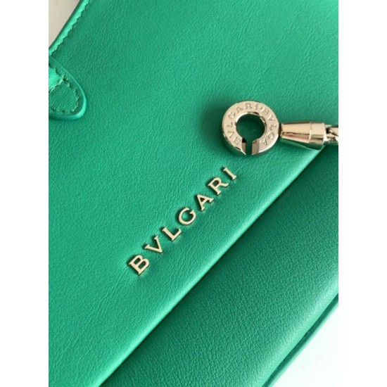 Replica fedele Borsa a tracolla piccola Bvlgari Serpenti Baia verde Imitazione Fake
