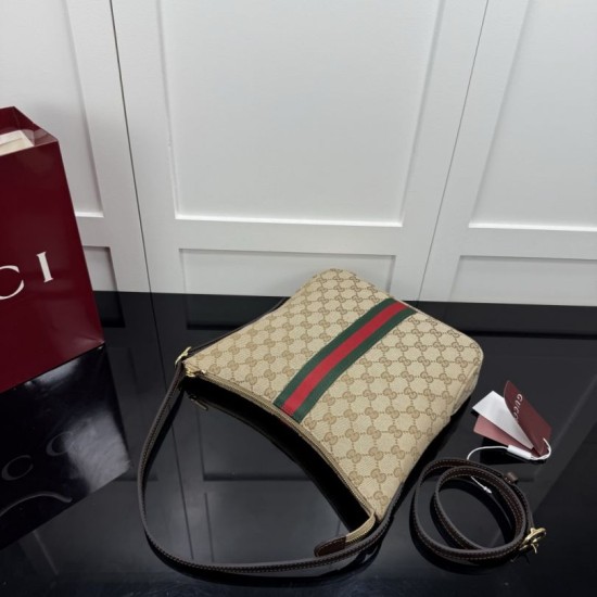 Replica identica Gucci 875117 Borsa a tracolla media Lunetta marrone Replica fedele Gucci 875117 Borsa a tracolla media Lunetta marrone Imitazione Fake