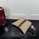 Replica identica Gucci 875117 Borsa a tracolla media Lunetta marrone Replica fedele Gucci 875117 Borsa a tracolla media Lunetta marrone Imitazione Fake
